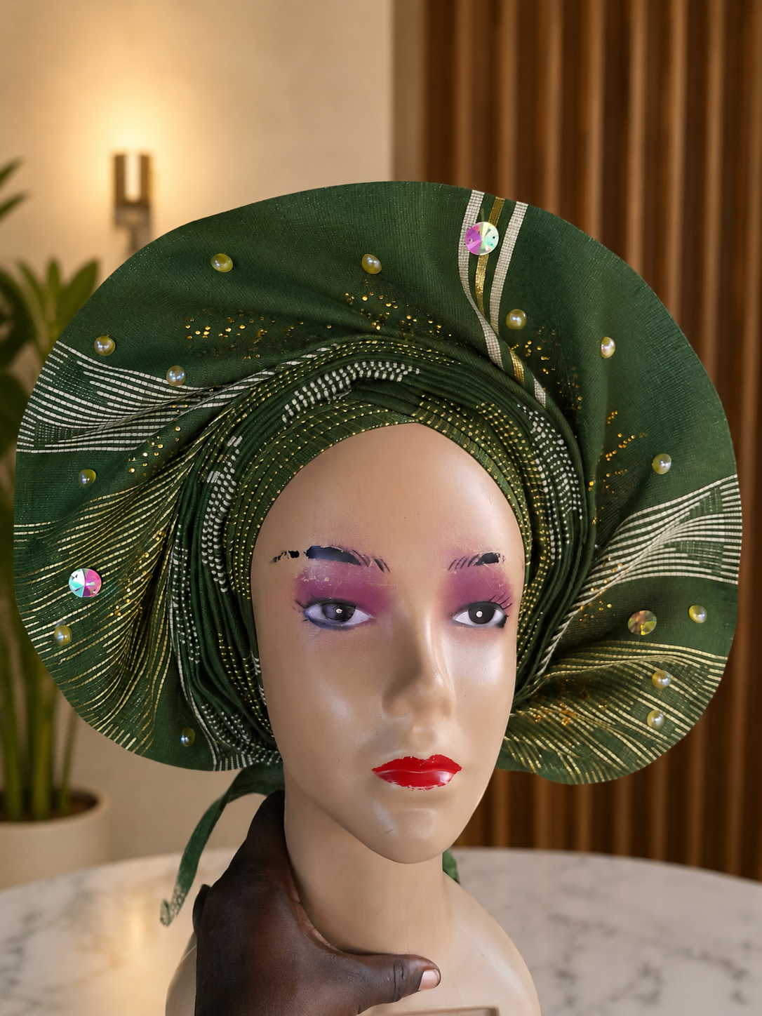 Full fan gele