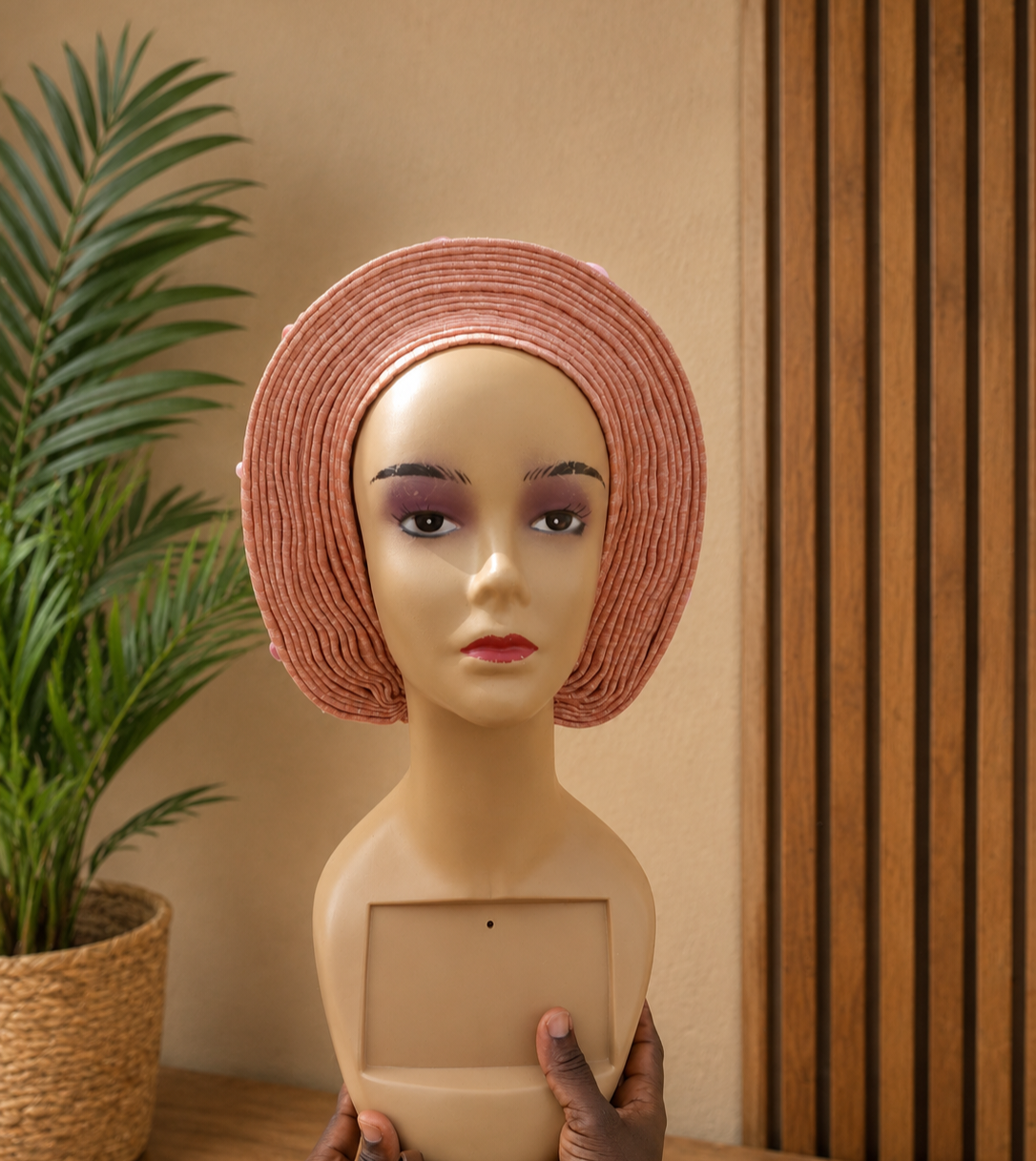 Pleated gele